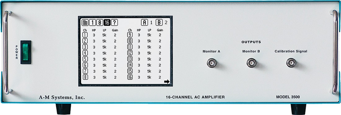 3500型16通道细胞外差分放大器A-M SYSYTEM